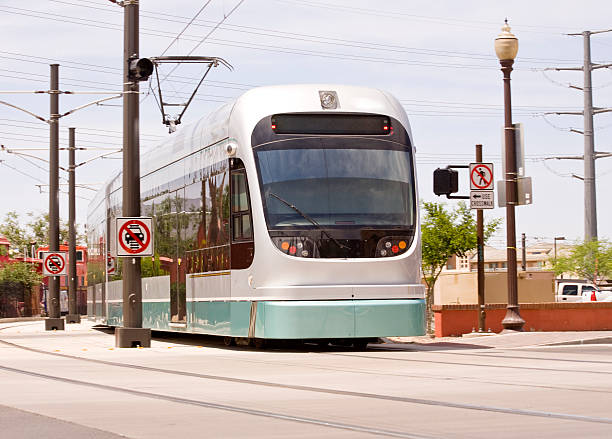 Tren de Metro Light Rail de Phoenix - foto de stock