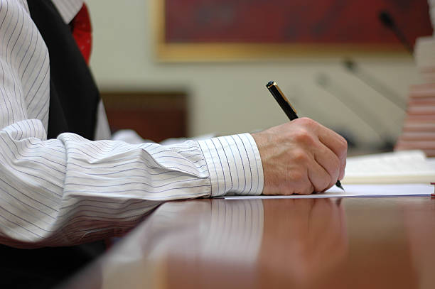 istock Hand of Business manager 152504715