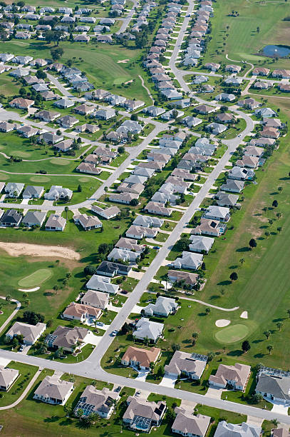istock Aerial home housing development community images 152505170