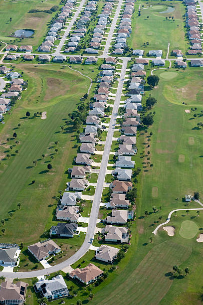 istock Aerial home housing development community images 152505366