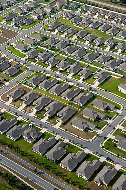istock Aerial home housing development community images 152505408