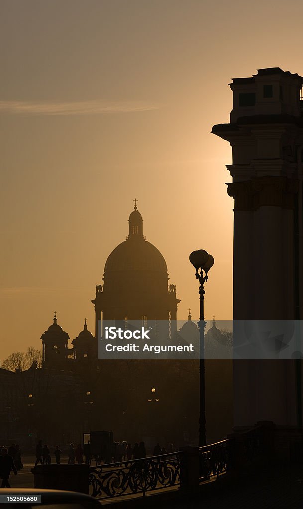 Silhouette di St.-Petersburg - Foto stock royalty-free di Ambientazione esterna