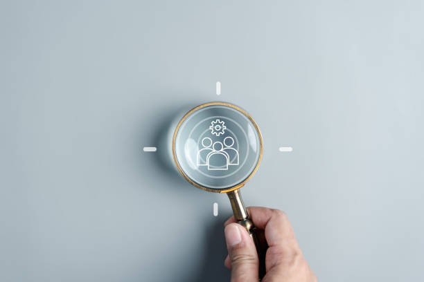 istock Selective new career recruitment sites. recruiting with online technology. unemployment finding job search for resume register job interview, find your career 1525057082