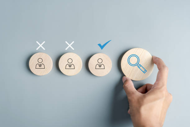 istock Selective new career recruitment sites. recruiting with online technology. unemployment finding job search best businessperson for resume register job interview. 1525058222