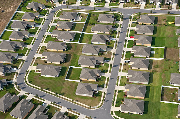 istock Aerial home housing development community images 152505969