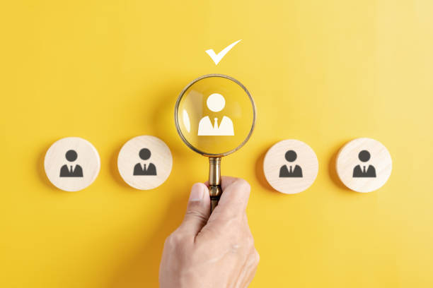istock Selective new career recruitment sites. recruiting with online technology. unemployment finding job search best businessperson for resume register job interview. 1525059797