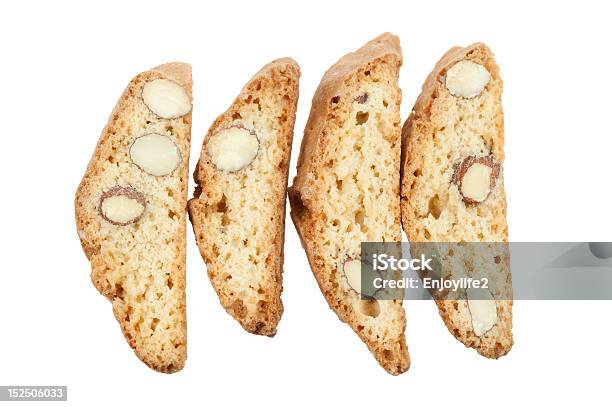 Oryginalny Włoski Crisp Almond Pliki Cookie - zdjęcia stockowe i więcej obrazów Biały - Biały, Biscotti di Prato, Chrupiący