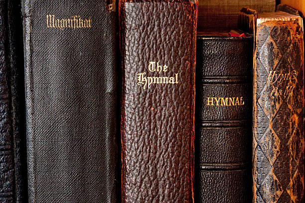 Antique Hymnals stock photo