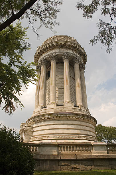 Soldiers' and Sailors' monument stock photo