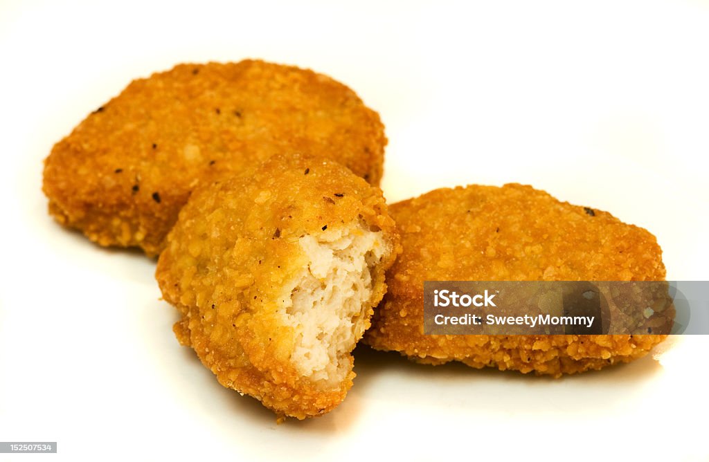 Três Chicken Nuggets - Royalty-free Panadinhos de Frango Foto de stock
