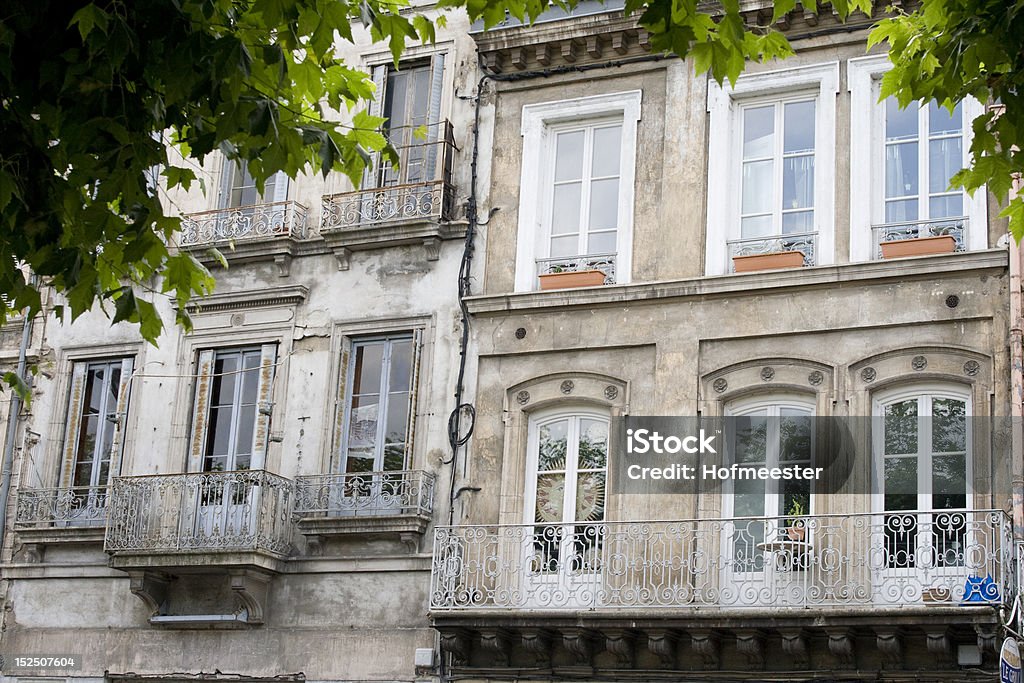 Ornate Fachada de edificio francesa - Foto de stock de Aire libre libre de derechos