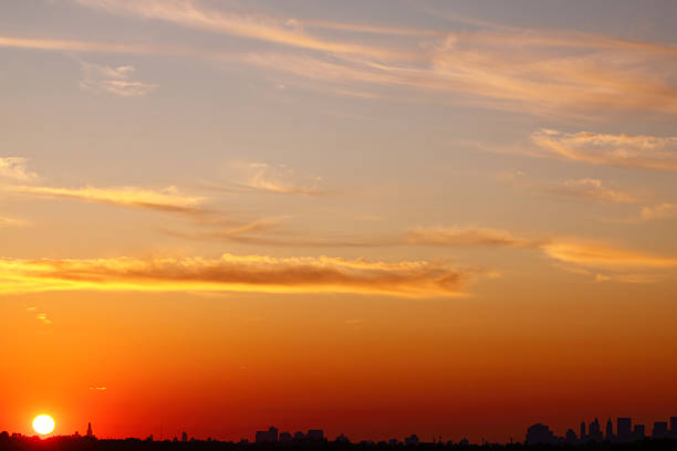 istock Sunset over the city 152508221