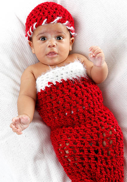 istock Baby in Santa Cocoon 152513463