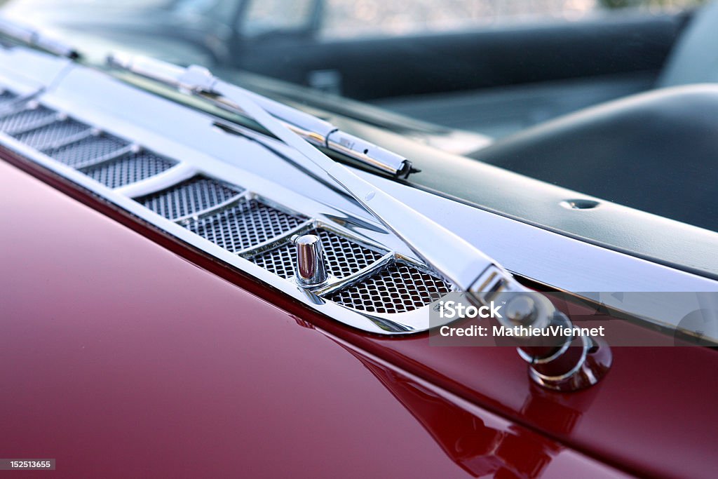 Vermelho antigo carro Close-Up - Royalty-free Antiguidade Foto de stock