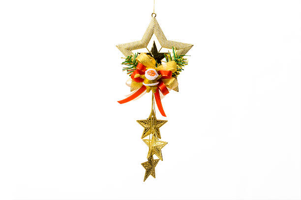 Christmas decoration star on a white background