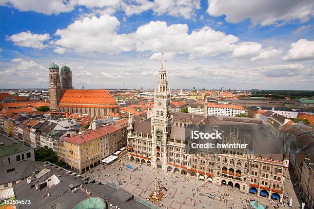 Centro Da Cidade De Munique - Fotografias de stock e mais imagens de Alemanha - Alemanha, Ao Ar Livre, Arquitetura