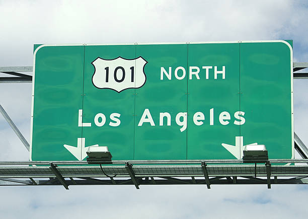 istock Road sign Los Angeles 152514848