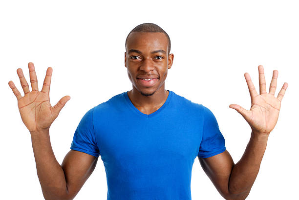 istock Young man counting to ten 152514866