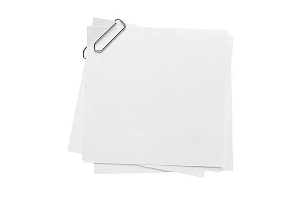 istock Blank note paper and paper-clip 152515579