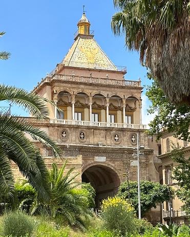 Porta Nuova in Palermo on a sunny day