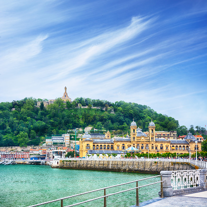 Seafront and City administration of San Sebastian, Basque Country, Spain