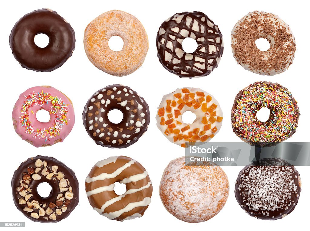 Donuty - Zbiór zdjęć royalty-free (Bez ludzi)