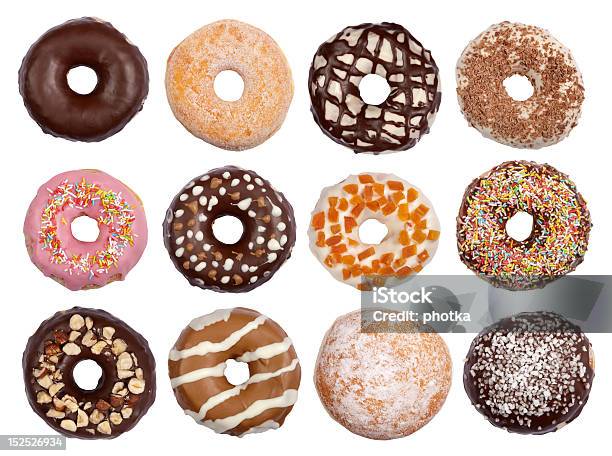 Donuts - Fotografias de stock e mais imagens de Alimentação Não-saudável - Alimentação Não-saudável, Chocolate, Chocolate Amargo