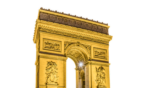 Arc de Triomphe (carved on white background), Paris, France. The walls of the arch are engraved with the names of 128 battles and names of 660 French military leaders (in French) Arc de Triomphe (carved on white background), Paris, France. The walls of the arch are engraved with the names of 128 battles and names of 660 French military leaders (in French) names of marbles stock pictures, royalty-free photos & images