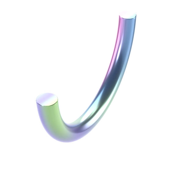 istock 3d dimensional abstract shape semiring geometric metal. Realistic glossy gradient luxury template decorative design illustration. Minimalist bright semi ring mockup isolated with clipping path 1525303331