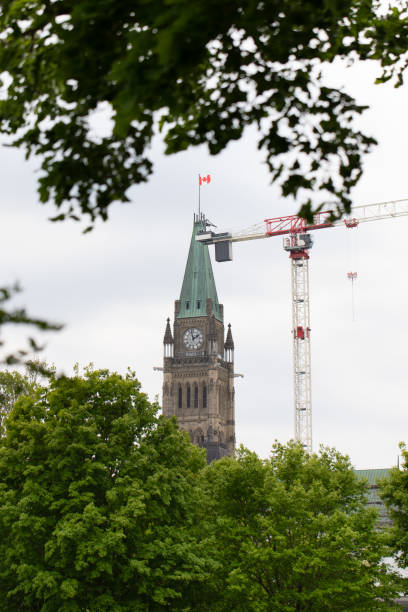 istock Parliament building under renovation in Ottawa, Canada. 1525339229