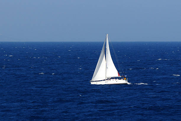 Sailing On Sea stock photo