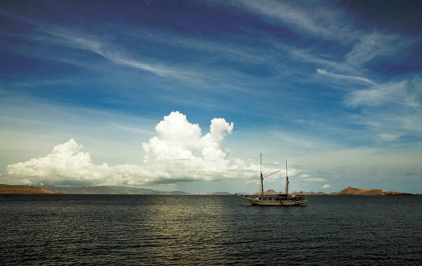 Cruising live-aboard stock photo