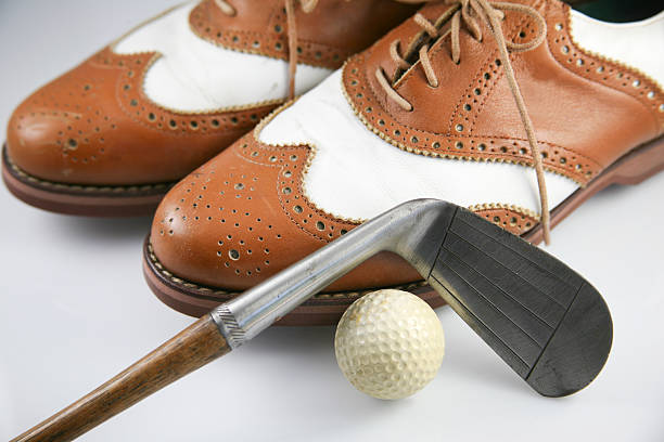 istock Golf Shoes with Old Club 152535072