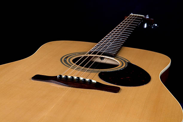 istock Acoustic Guitar Close-Up on Black 152535846