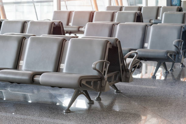 istock Armchairs in the waiting hall 1525359383