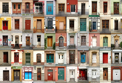 Set of pictures with beautiful, old doors from Berlin (Germany, Europe). XXXL large file.