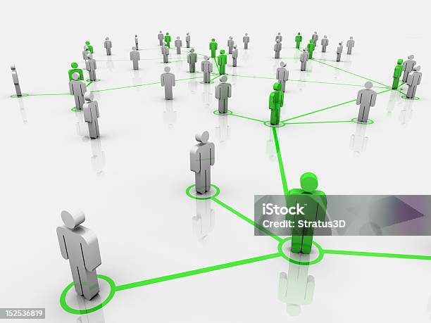 The Green Network Stock Photo - Download Image Now - Adult, Business, Business Person