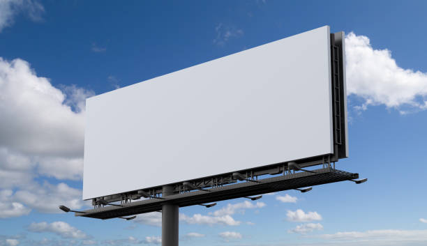 istock Outdoor billboard mockup on blue sky background 1525378118