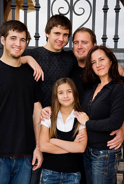 istock Loving happy family group 152537850