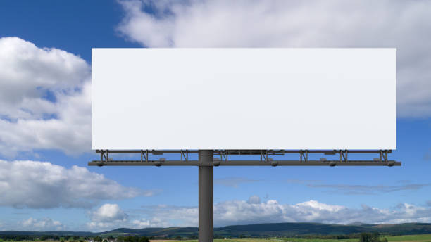 istock Outdoor billboard mockup on blue sky background 1525378633