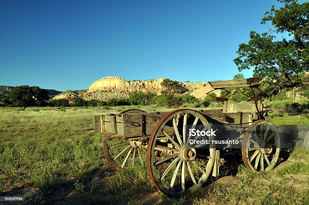 Wild West Wagon - Foto de stock de Antigo royalty-free