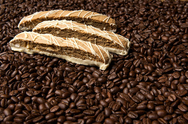 biscotti et de grains de café - Photo