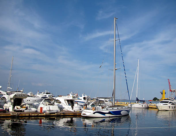 istock Yachts In Sea Port 152539061