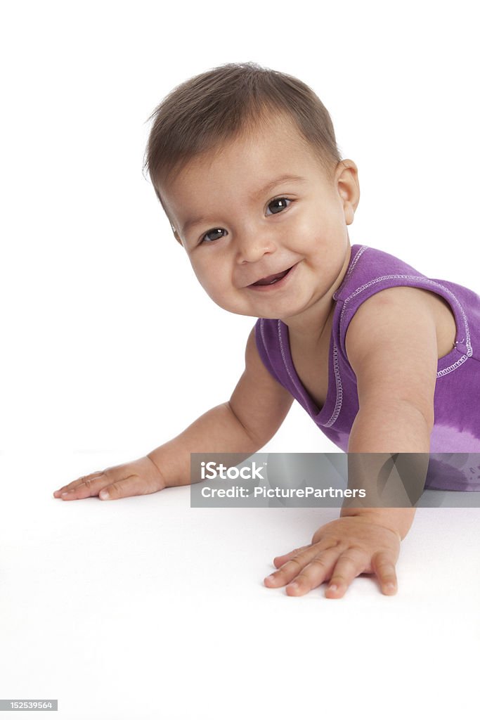 Ritratto di un bambino felice ragazza - Foto stock royalty-free di Bebé