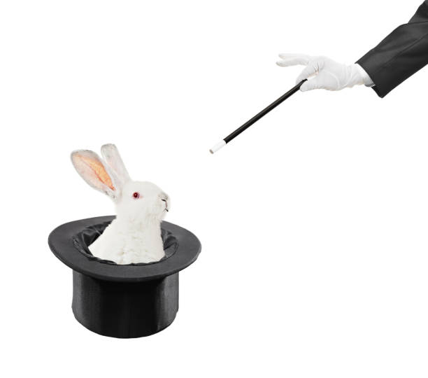 istock Magician doing the rabbit in the hat trick 152539942
