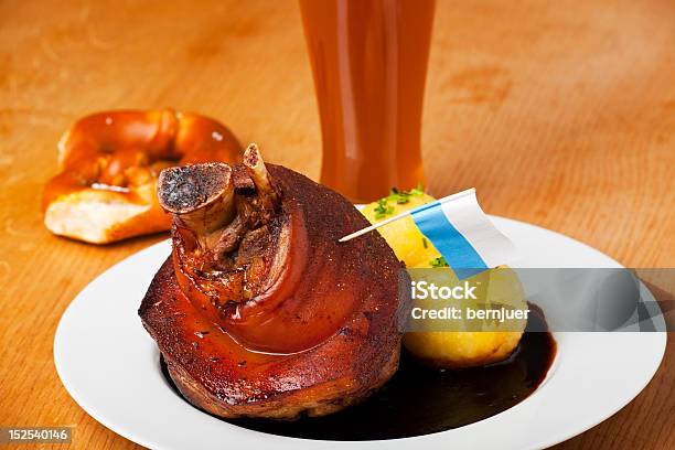 Bayerische Fingerknöchel Schweinefleisch Stockfoto und mehr Bilder von Bier - Bier, Breze, Deutsche Kultur