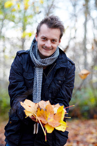 istock Trendy modern guy showing leaves 152540322