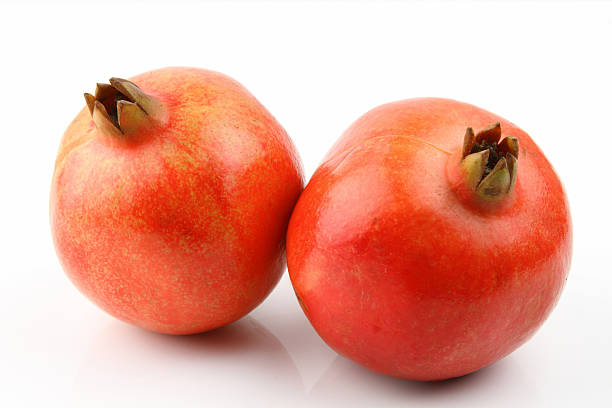 Fresh pomegranates stock photo