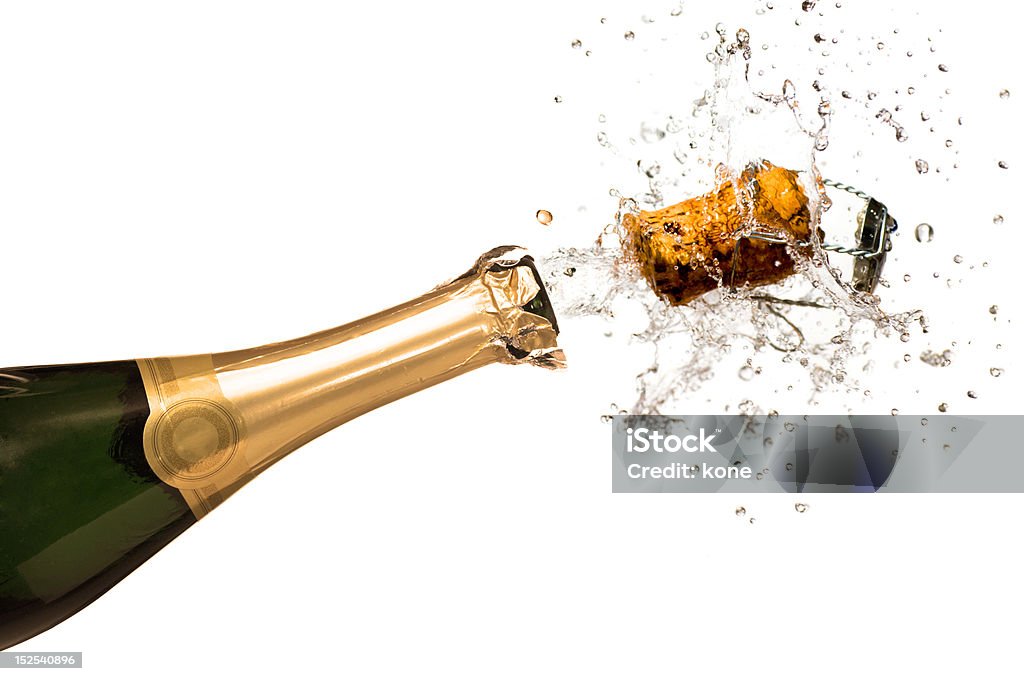 Explosion de Champagne - Photo de Champagne libre de droits