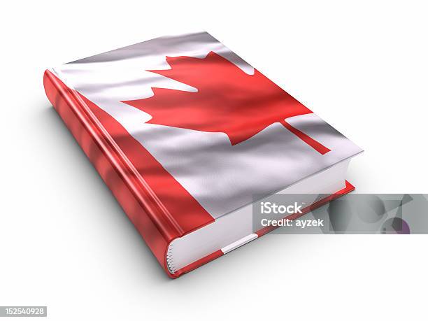 Zarezerwuj Kryty Z Flaga Kanady Puste - zdjęcia stockowe i więcej obrazów Kanada - Kanada, Kultura kanadyjska, Literatura